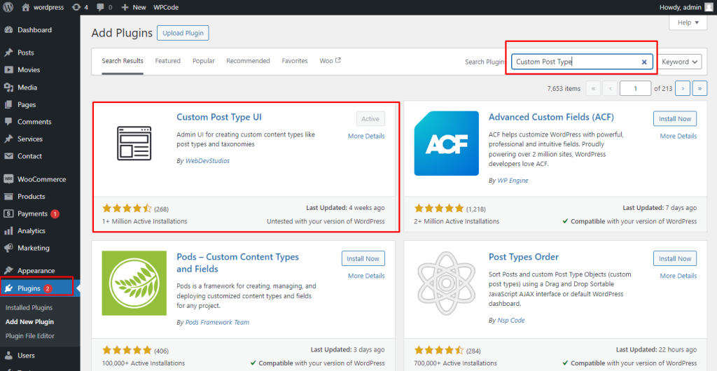 Creating Custom Post Types