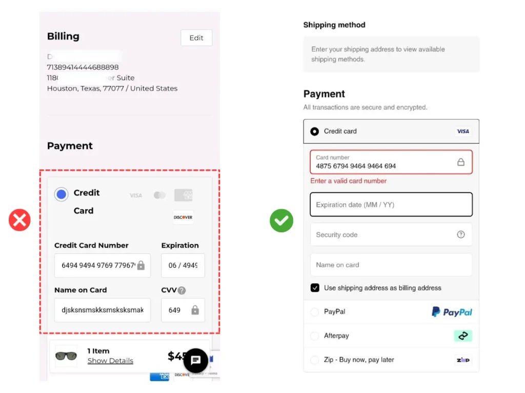 Mobile Checkout UX